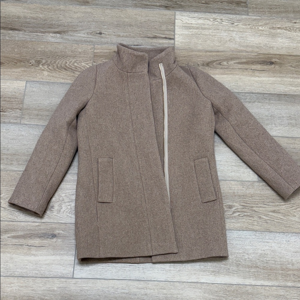 JCrew Stylish Tan Wool Coat